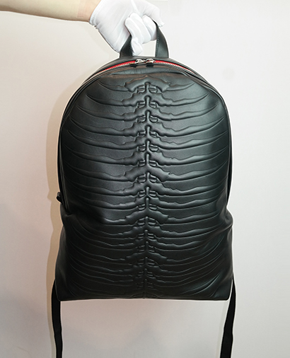 Ribcage Backpack, &pound;660, Handbags, Black, Leather, Front view